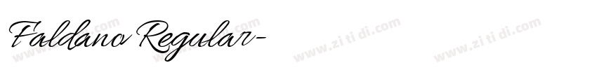 Faldano Regular字体转换